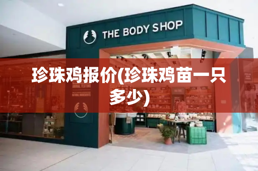 珍珠鸡报价(珍珠鸡苗一只多少)-第1张图片-星选测评