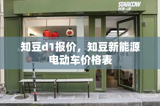 知豆d1报价，知豆新能源电动车价格表