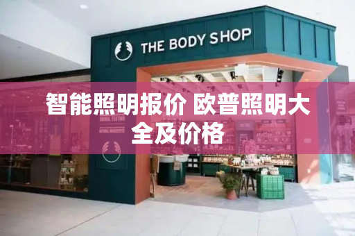 智能照明报价 欧普照明大全及价格