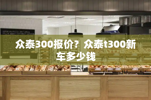 众泰300报价？众泰t300新车多少钱-第1张图片-星选测评
