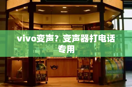 vivo变声？变声器打电话专用