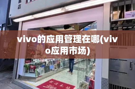 vivo的应用管理在哪(vivo应用市场)-第1张图片-星选测评