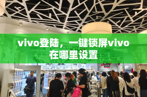 vivo登陆，一键锁屏vivo在哪里设置-第1张图片-星选测评