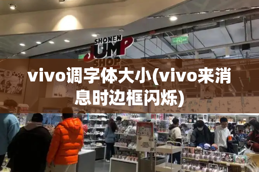 vivo调字体大小(vivo来消息时边框闪烁)-第1张图片-星选测评