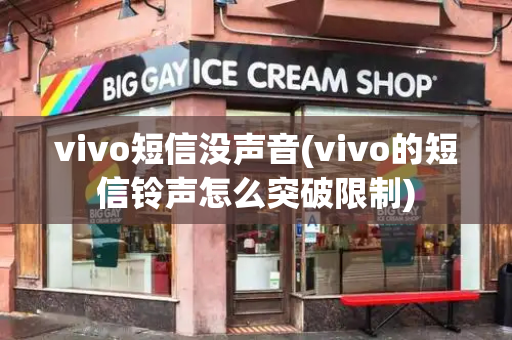 vivo短信没声音(vivo的短信铃声怎么突破限制)-第1张图片-星选测评