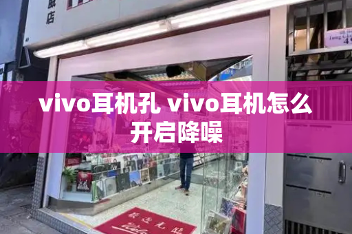 vivo耳机孔 vivo耳机怎么开启降噪