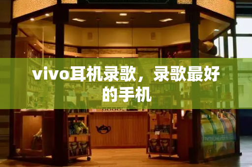 vivo耳机录歌，录歌最好的手机