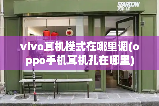 vivo耳机模式在哪里调(oppo手机耳机孔在哪里)