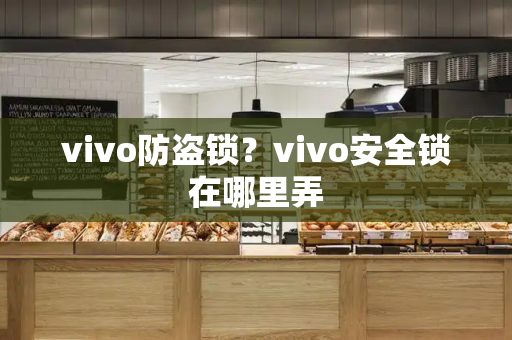 vivo防盗锁？vivo安全锁在哪里弄