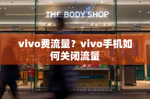 vivo费流量？vivo手机如何关闭流量