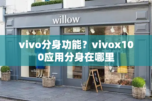 vivo分身功能？vivox100应用分身在哪里