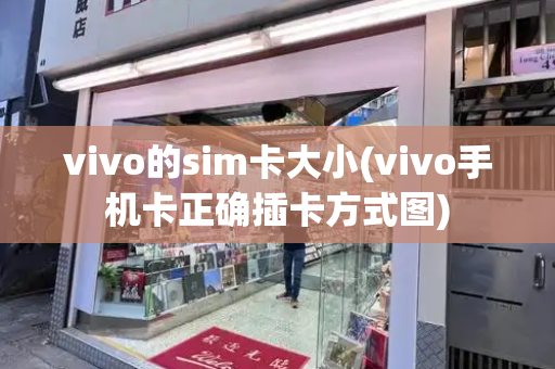 vivo的sim卡大小(vivo手机卡正确插卡方式图)