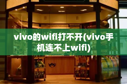 vivo的wifi打不开(vivo手机连不上wifi)