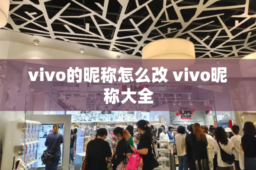 vivo的昵称怎么改 vivo昵称大全