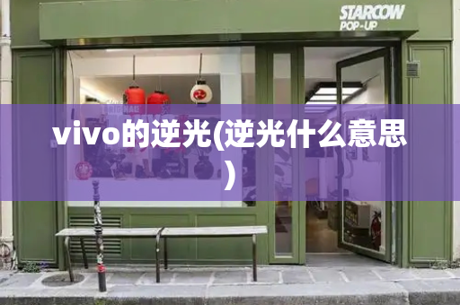 vivo的逆光(逆光什么意思)