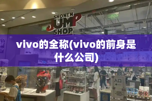 vivo的全称(vivo的前身是什么公司)