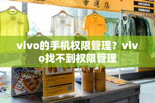 vivo的手机权限管理？vivo找不到权限管理