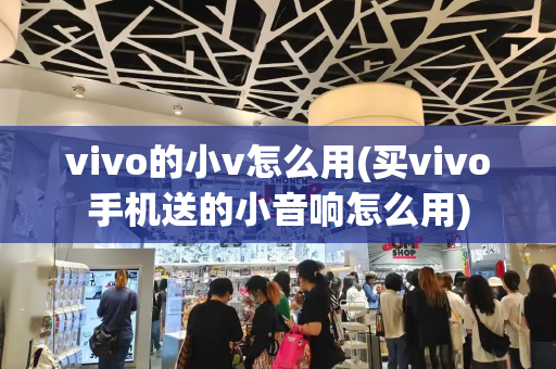 vivo的小v怎么用(买vivo手机送的小音响怎么用)-第1张图片-星选测评