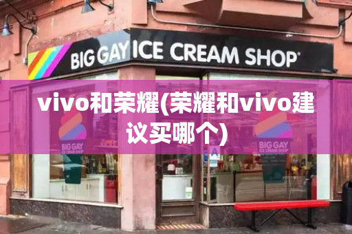 vivo和荣耀(荣耀和vivo建议买哪个)