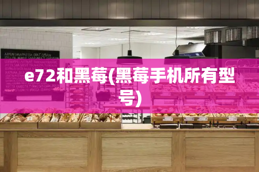 e72和黑莓(黑莓手机所有型号)-第1张图片-星选测评