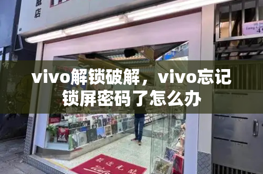 vivo解锁破解，vivo忘记锁屏密码了怎么办