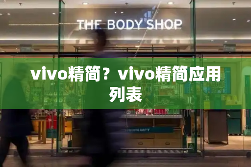 vivo精简？vivo精简应用列表