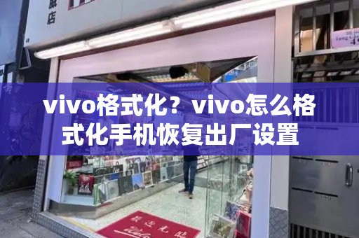 vivo格式化？vivo怎么格式化手机恢复出厂设置