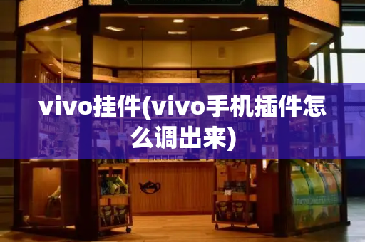 vivo挂件(vivo手机插件怎么调出来)-第1张图片-星选测评