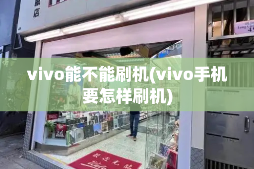 vivo能不能刷机(vivo手机要怎样刷机)