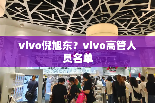 vivo倪旭东？vivo高管人员名单-第1张图片-星选测评