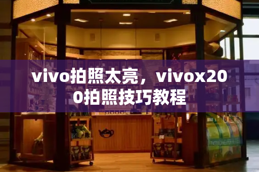 vivo拍照太亮，vivox200拍照技巧教程-第1张图片-星选测评
