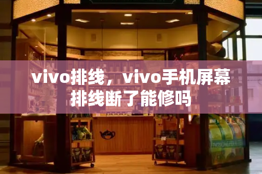 vivo排线，vivo手机屏幕排线断了能修吗-第1张图片-星选测评