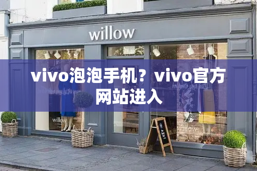 vivo泡泡手机？vivo官方网站进入