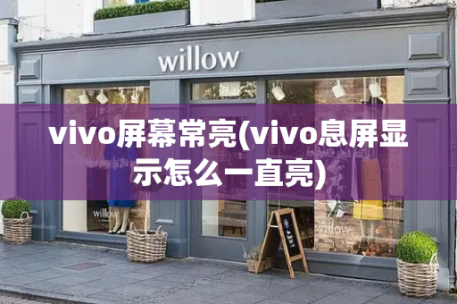 vivo屏幕常亮(vivo息屏显示怎么一直亮)-第1张图片-星选测评