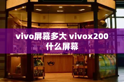 vivo屏幕多大 vivox200什么屏幕-第1张图片-星选测评