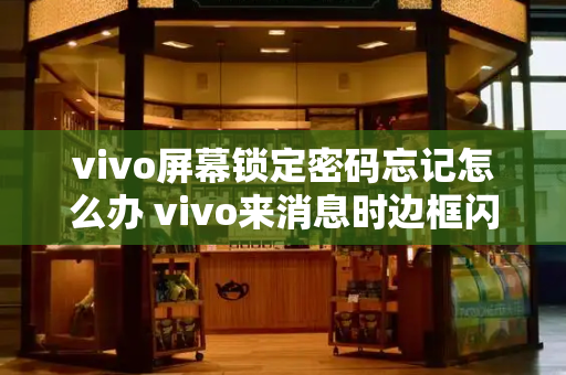 vivo屏幕锁定密码忘记怎么办 vivo来消息时边框闪烁