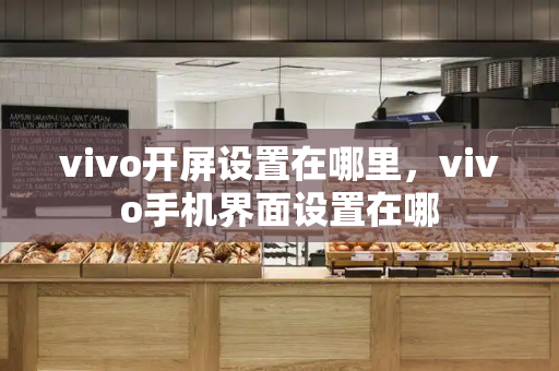 vivo开屏设置在哪里，vivo手机界面设置在哪