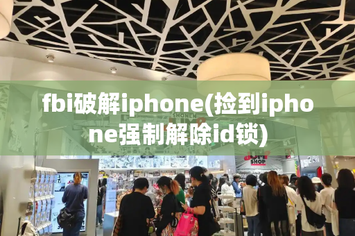 fbi破解iphone(捡到iphone强制解除id锁)-第1张图片-星选测评