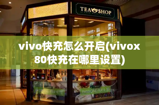 vivo快充怎么开启(vivox80快充在哪里设置)-第1张图片-星选测评