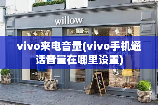 vivo来电音量(vivo手机通话音量在哪里设置)-第1张图片-星选测评