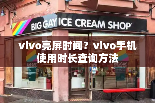 vivo亮屏时间？vivo手机使用时长查询方法