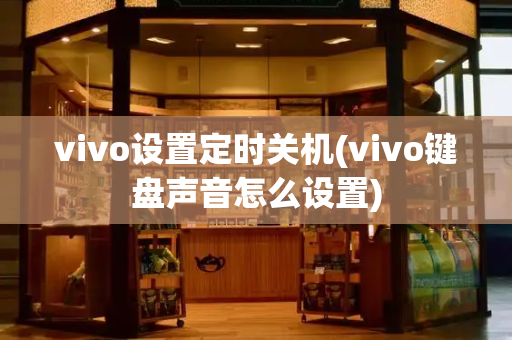 vivo设置定时关机(vivo键盘声音怎么设置)
