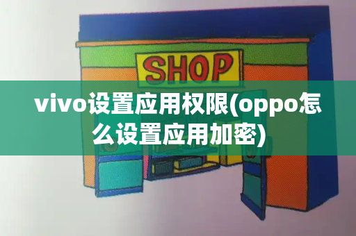 vivo设置应用权限(oppo怎么设置应用加密)