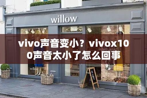 vivo声音变小？vivox100声音太小了怎么回事-第1张图片-星选测评