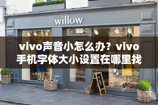 vivo声音小怎么办？vivo手机字体大小设置在哪里找