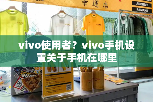 vivo使用者？vivo手机设置关于手机在哪里-第1张图片-星选测评
