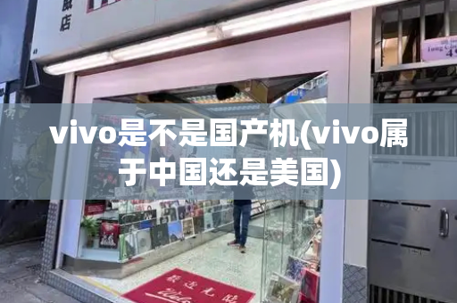 vivo是不是国产机(vivo属于中国还是美国)-第1张图片-星选测评