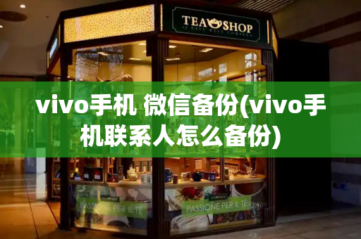 vivo手机 微信备份(vivo手机联系人怎么备份)-第1张图片-星选测评