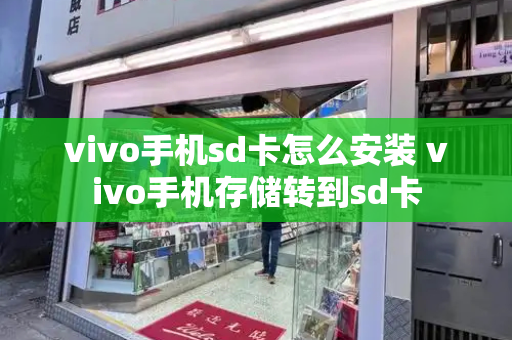 vivo手机sd卡怎么安装 vivo手机存储转到sd卡