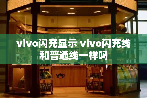 vivo闪充显示 vivo闪充线和普通线一样吗